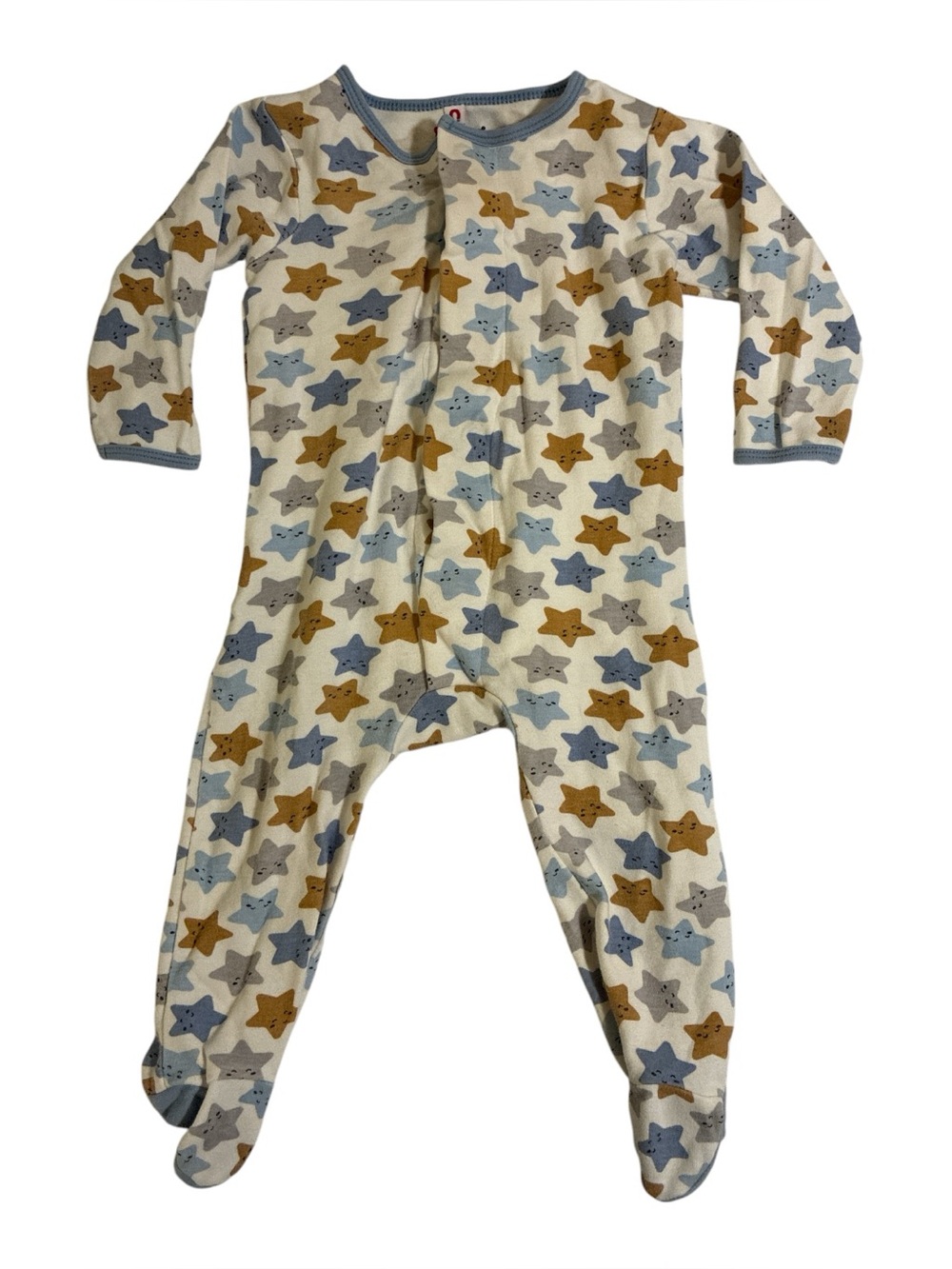 Magnetic Me Blue Stars 6-9 Months Sleeper Pjs 100% Cotton